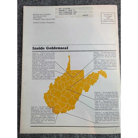 Goldenseal Magazine Fall 1988 Vol 14 No 3 West Virginia Traditional Life - Picture 3 of 5